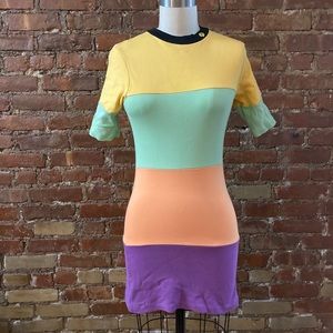 Illustrated People color blocked T-shirt dress